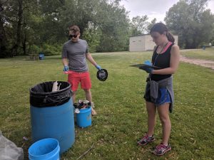 Volunteers clean up Woodlawn State Park Beach