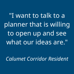 "I want to talk to a planner that is willing to open up and see what our ideas are."