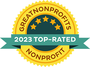 GreatNonprofits 2023 Top-Rated Nonprofit badge.