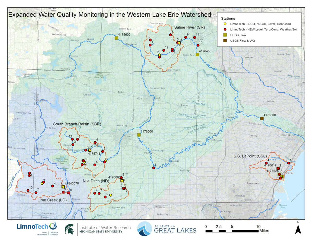 A map shows monitoring locations.