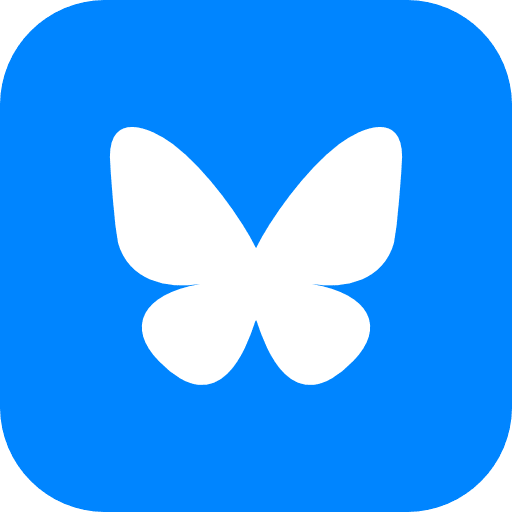 Bluesky logo.