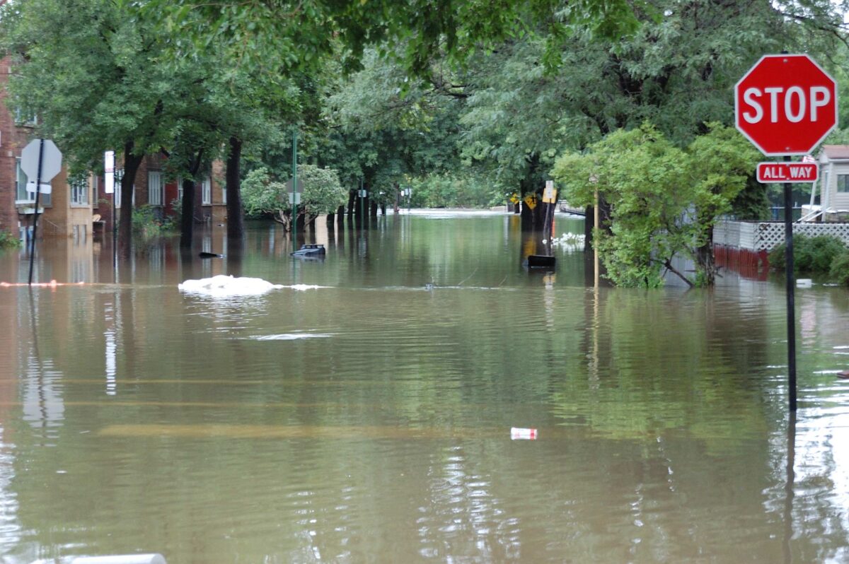 Neighborhood flooding in Chicago